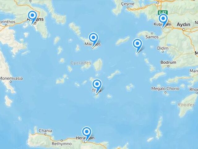 YUNAN ADALARI TURU 3 Gece 4 Gün Celestyal Discovery Gemisi kapı vizesi ile (Kuşadası Hareketli)